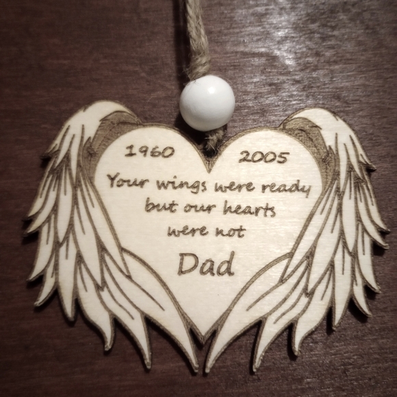 Personalized Memorial ornament Made To order - Picture 2 of 2